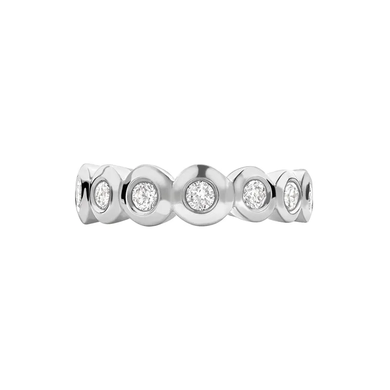 18k Gold & Diamond Dotty Half Eternity Ring - 0.33ct sold by Dower & Hall product image thumbnail 5