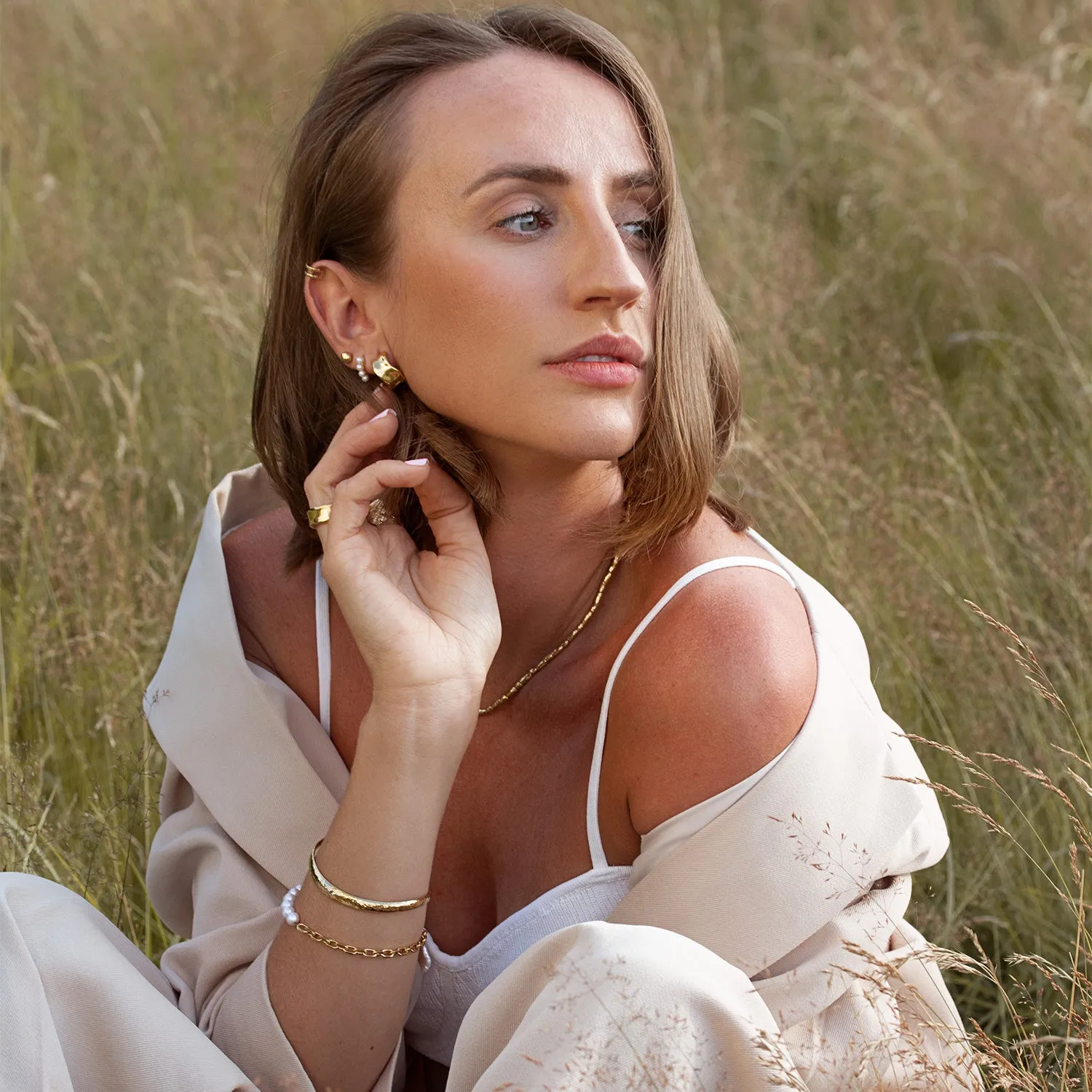 Double Bar Nomad Ear Cuff sold by Dower & Hall product image thumbnail 3