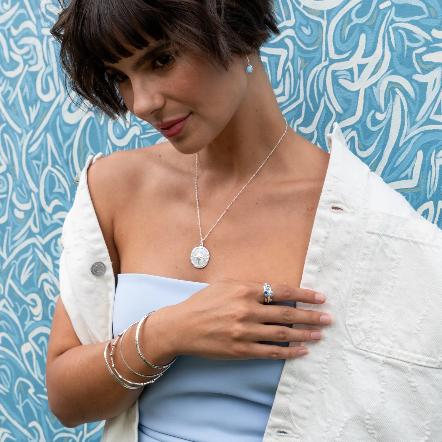 Diamond True North Talisman Necklace sold by Dower & Hall product image thumbnail 2