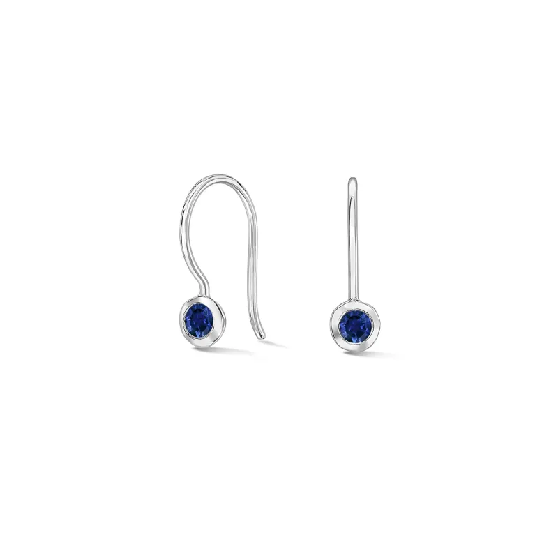 Blue Sapphire Dewdrop Earrings sold by Dower & Hall