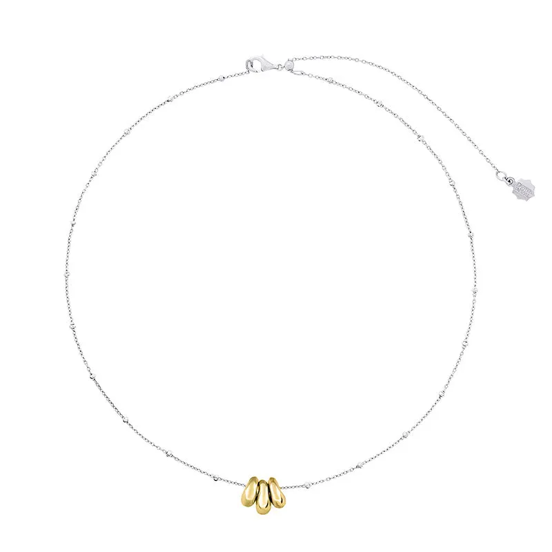 Adjustable Chain & Nugget Trio Pendant sold by Dower & Hall