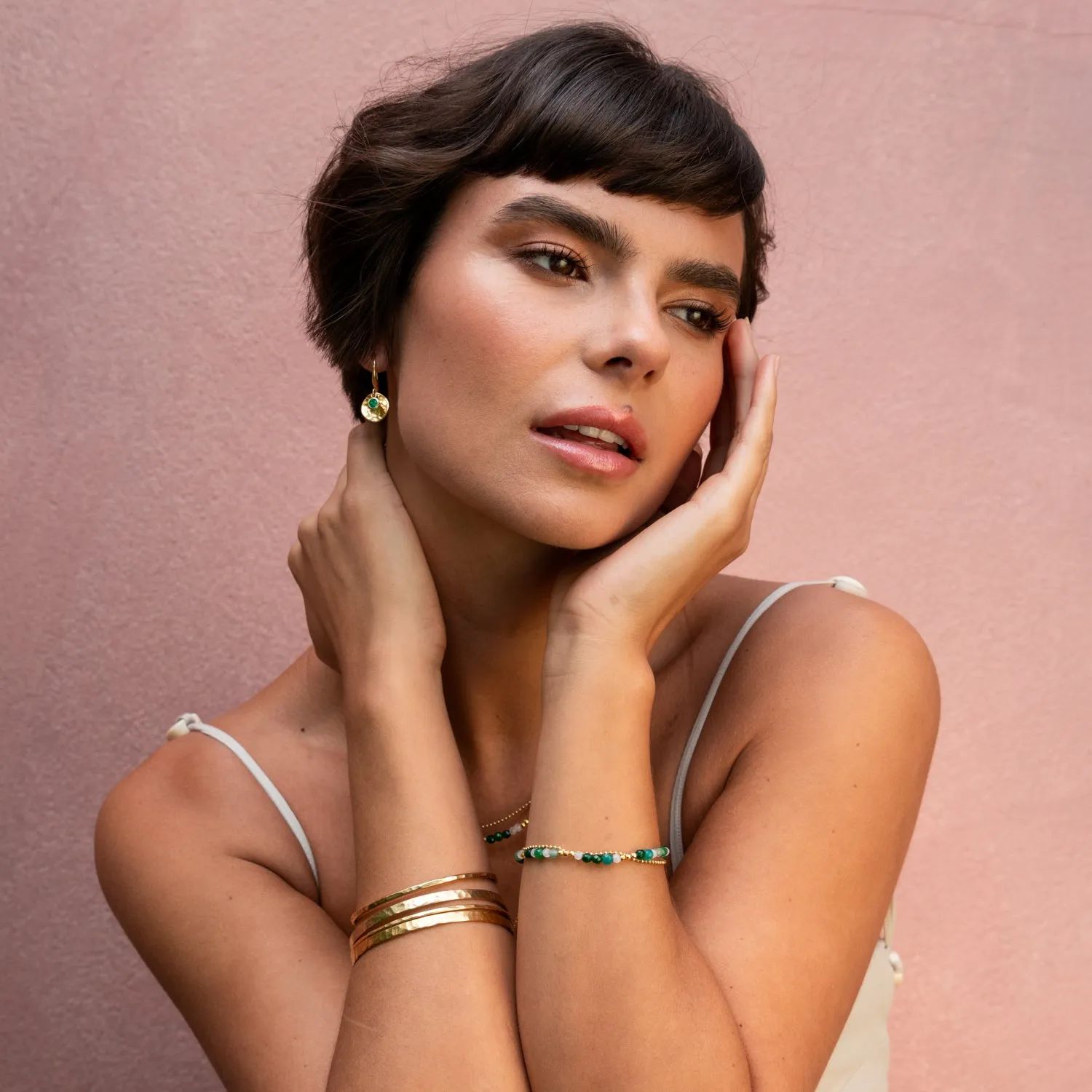 3mm Hammered Nomad Bangle sold by Dower & Hall product image thumbnail 2