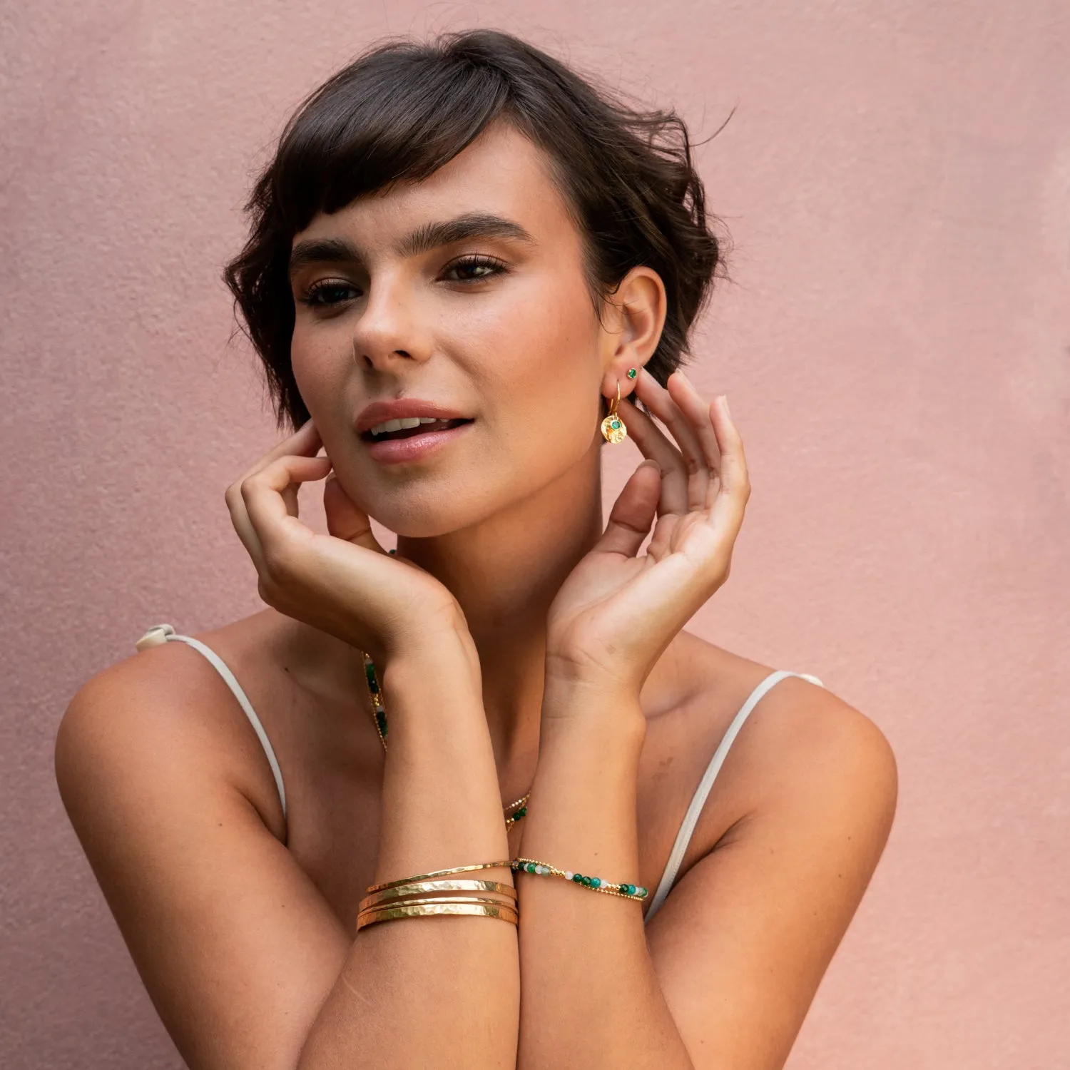 3mm Hammered Nomad Bangle sold by Dower & Hall product image thumbnail 3