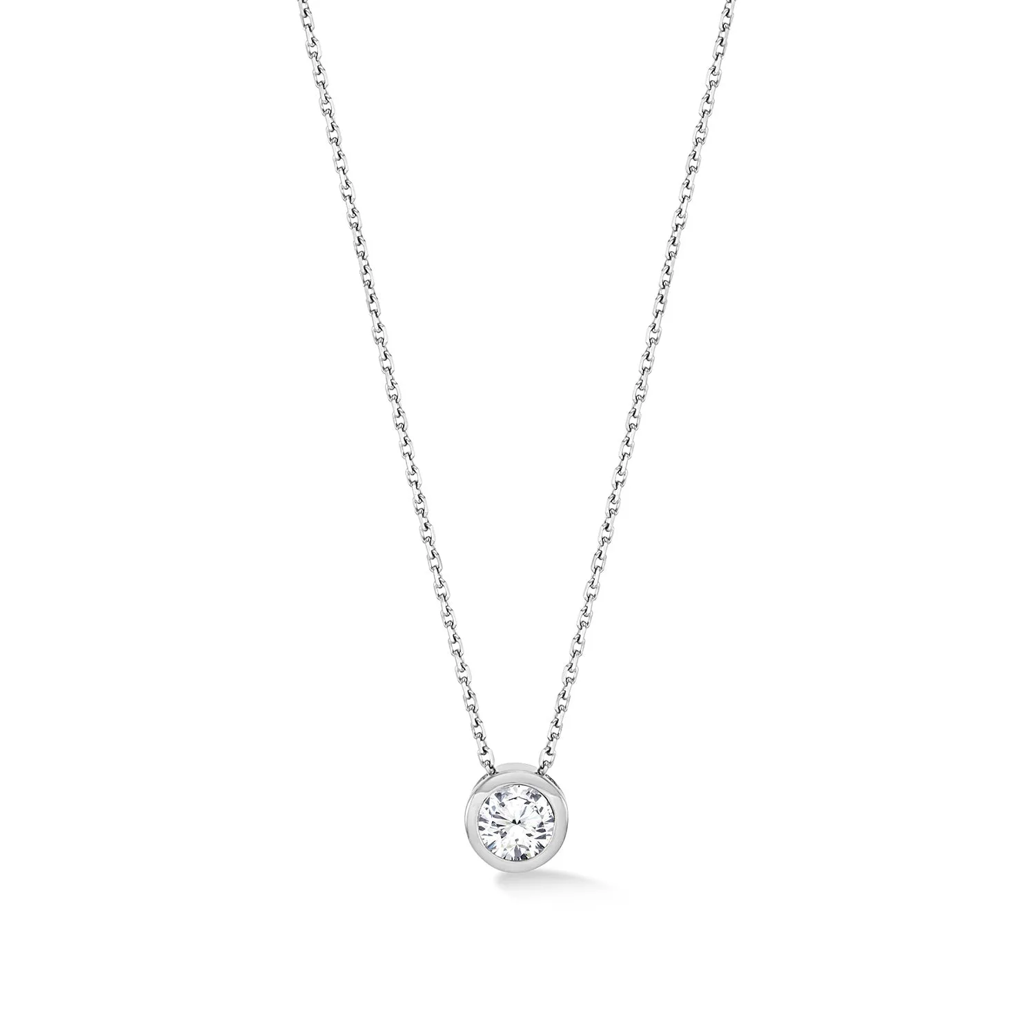 18k Gold Solitaire Cascade Diamond Pendant sold by Dower & Hall product image thumbnail 5