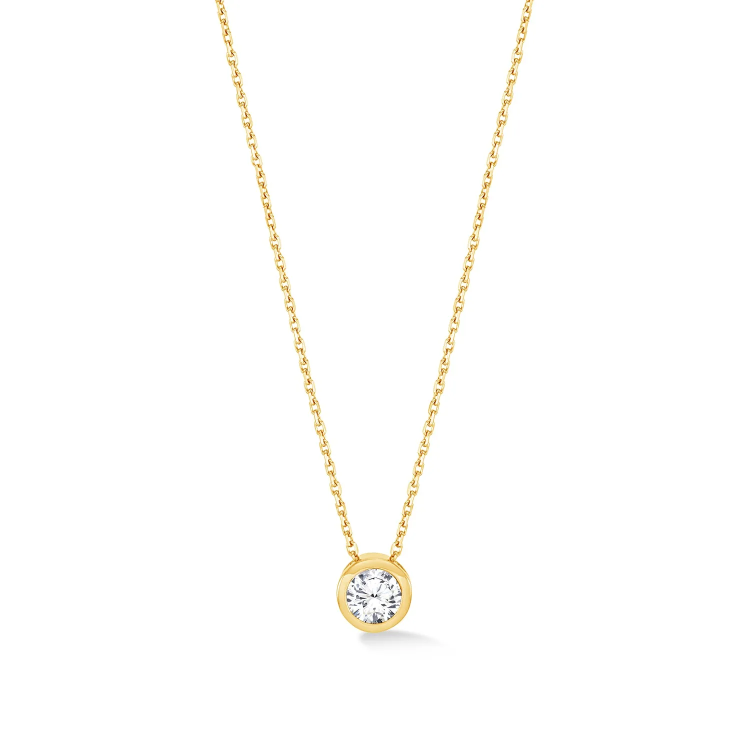 18k Gold Solitaire Cascade Diamond Pendant sold by Dower & Hall