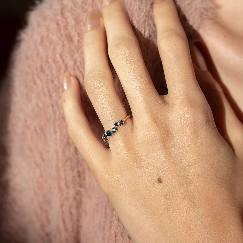 18k Gold & Sapphire Stargazer Ring sold by Dower & Hall product image thumbnail 2