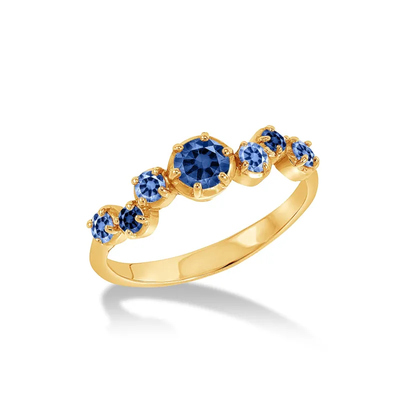 18k Sapphire Stargazer Ring - 0.75ct sold by Dower & Hall
