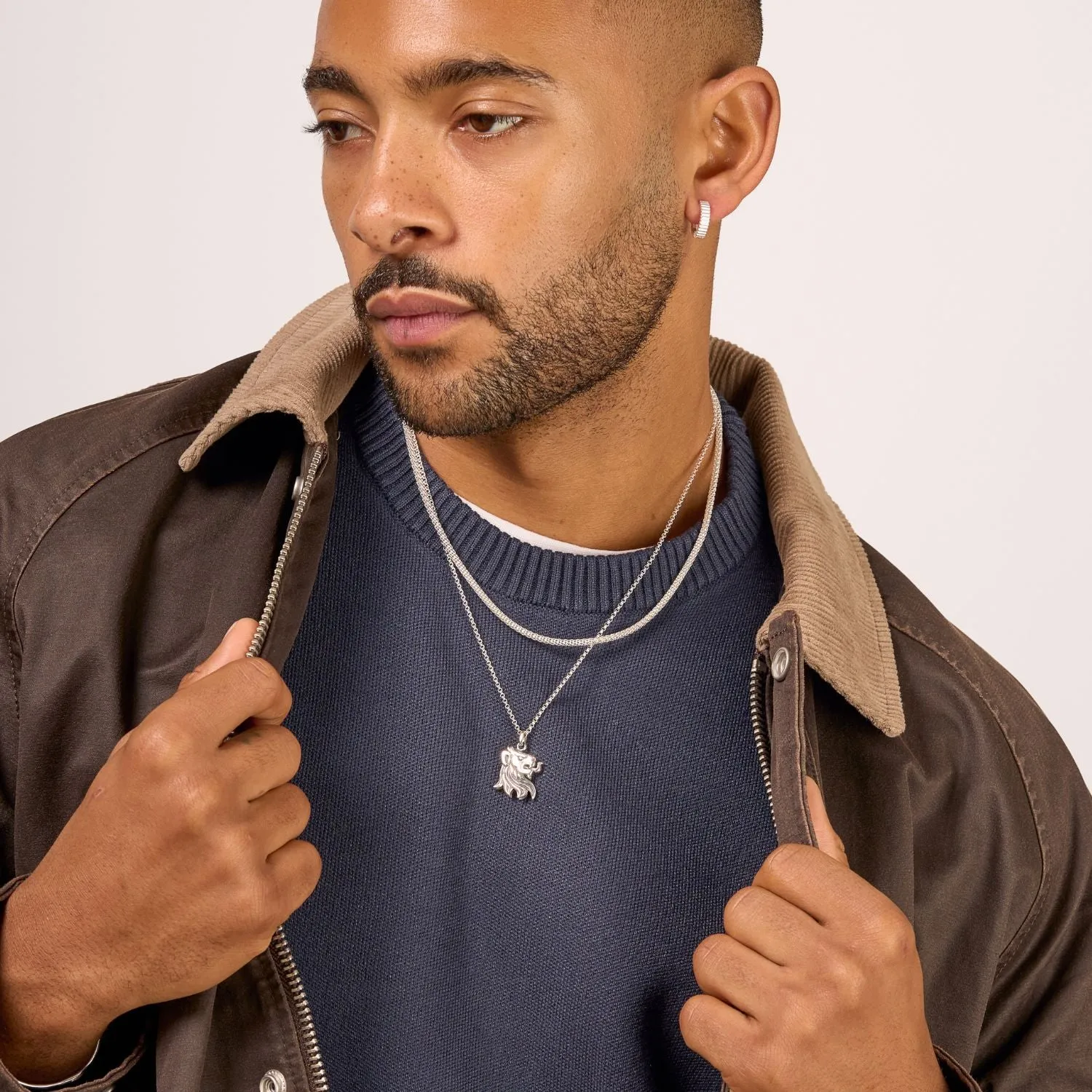 Men's Lion's Head Talisman Pendant sold by Dower & Hall product image thumbnail 3