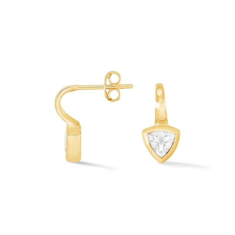 White Topaz Trillion Tutti Frutti Earrings sold by Dower & Hall