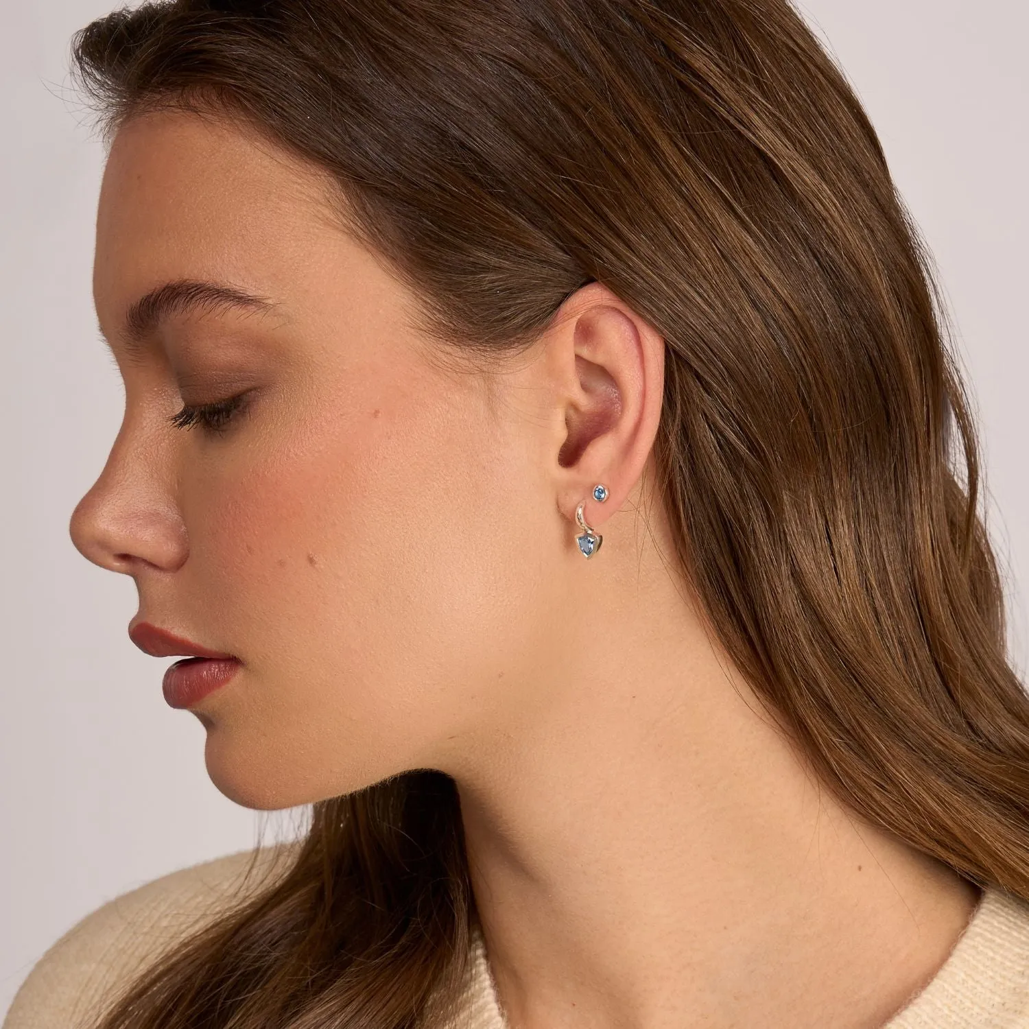 Blue Topaz Trillion Tutti Frutti Earrings sold by Dower & Hall product image thumbnail 2