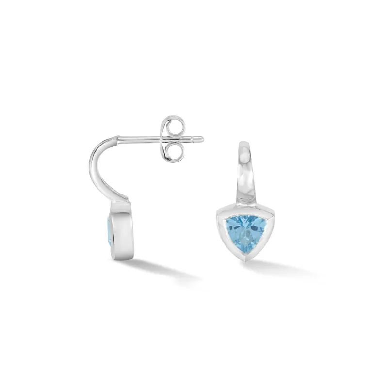 Blue Topaz Trillion Tutti Frutti Earrings made by Dower & Hall