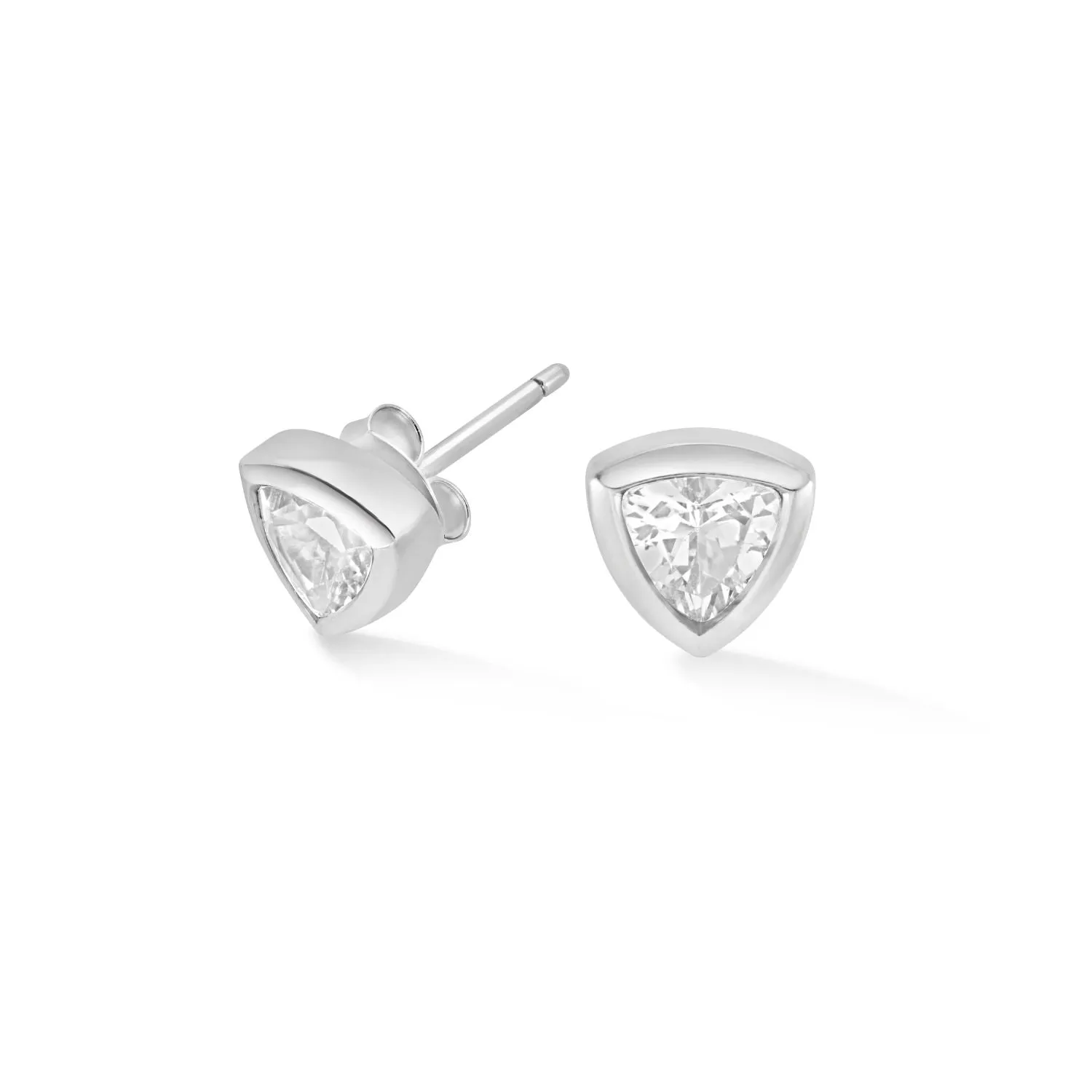 White Topaz Trillion Tutti Frutti Studs sold by Dower & Hall product image thumbnail 4