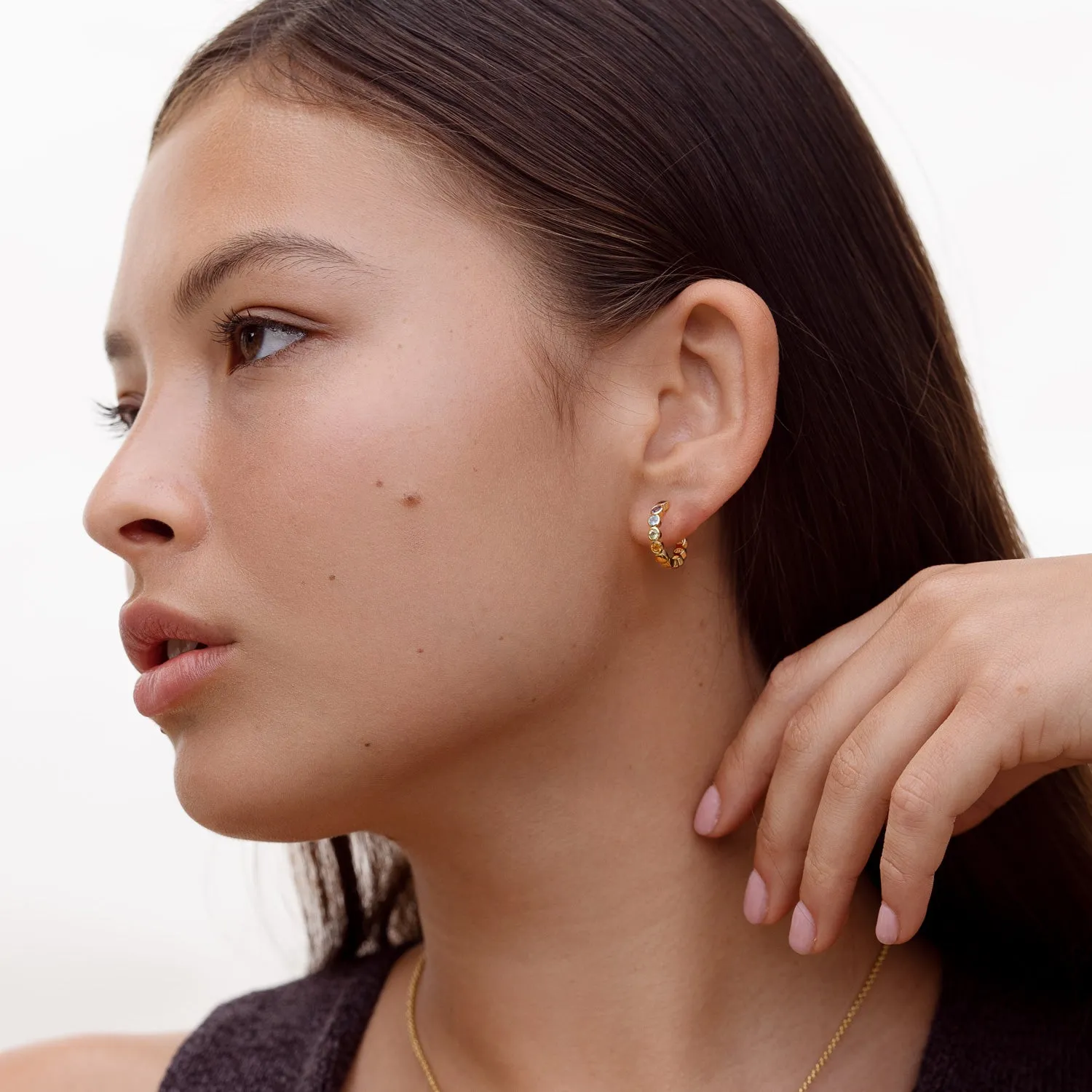 Tutti Frutti & Twist Huggie Hoops Set sold by Dower & Hall product image thumbnail 2