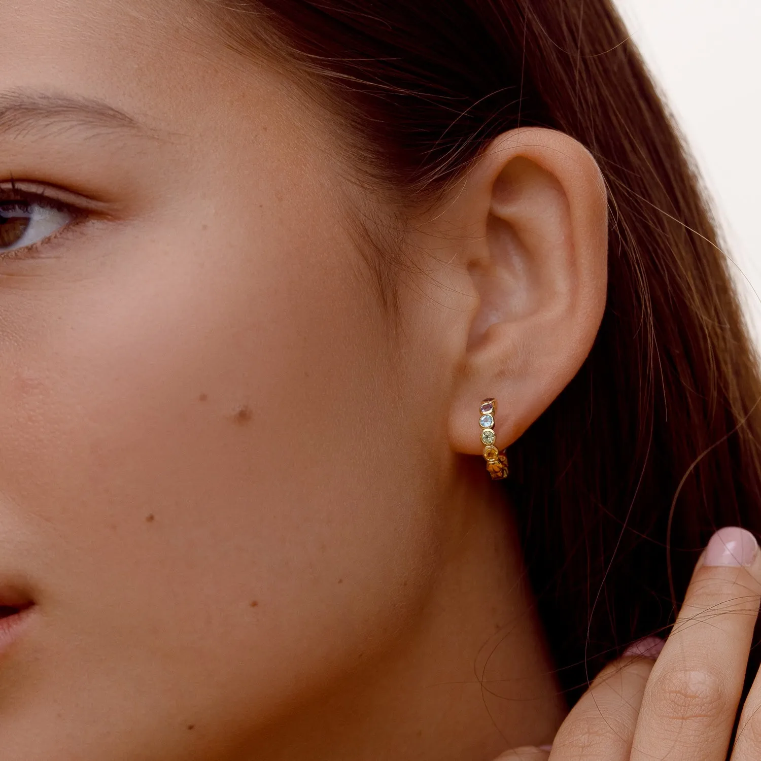 Tutti Frutti & Twist Huggie Hoops Set sold by Dower & Hall product image thumbnail 3