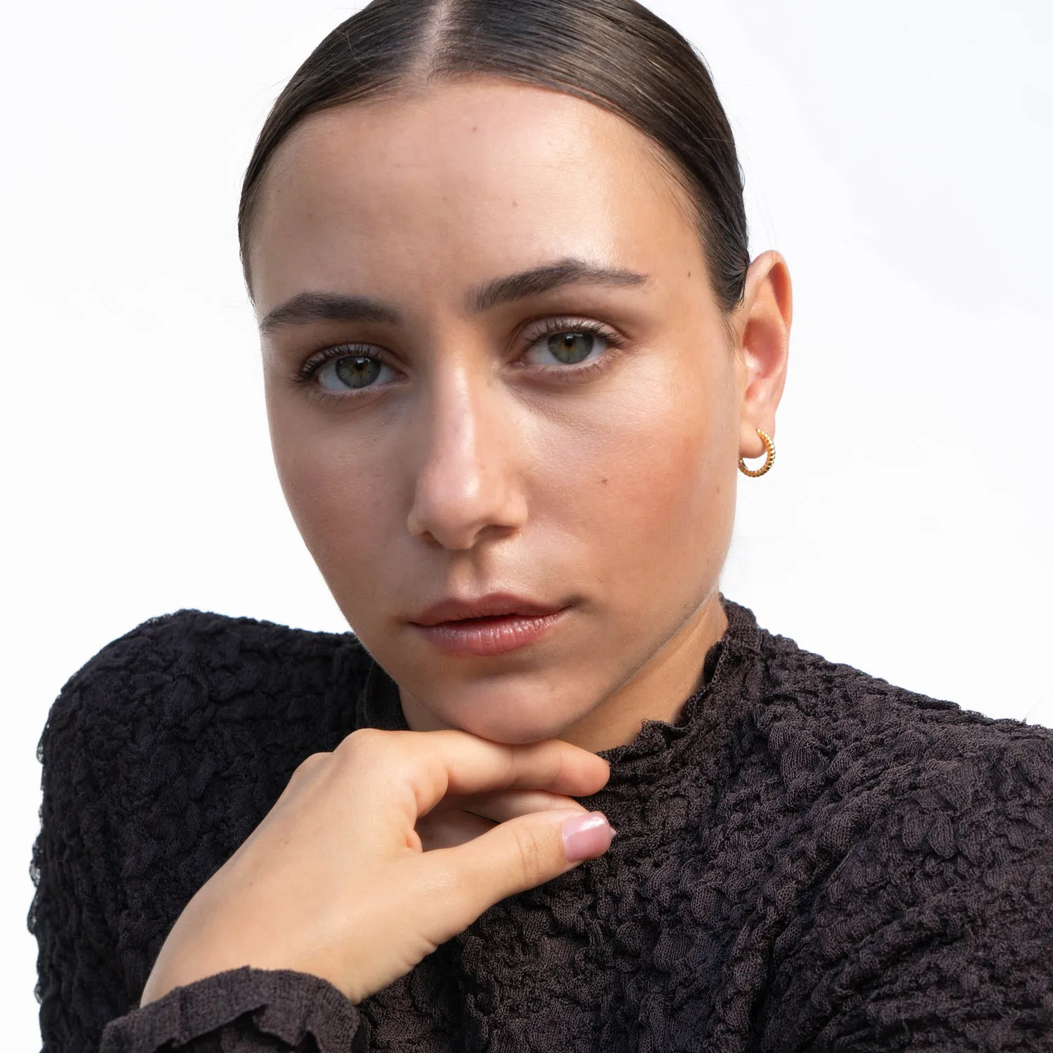 Tutti Frutti & Twist Huggie Hoops Set sold by Dower & Hall product image thumbnail 5