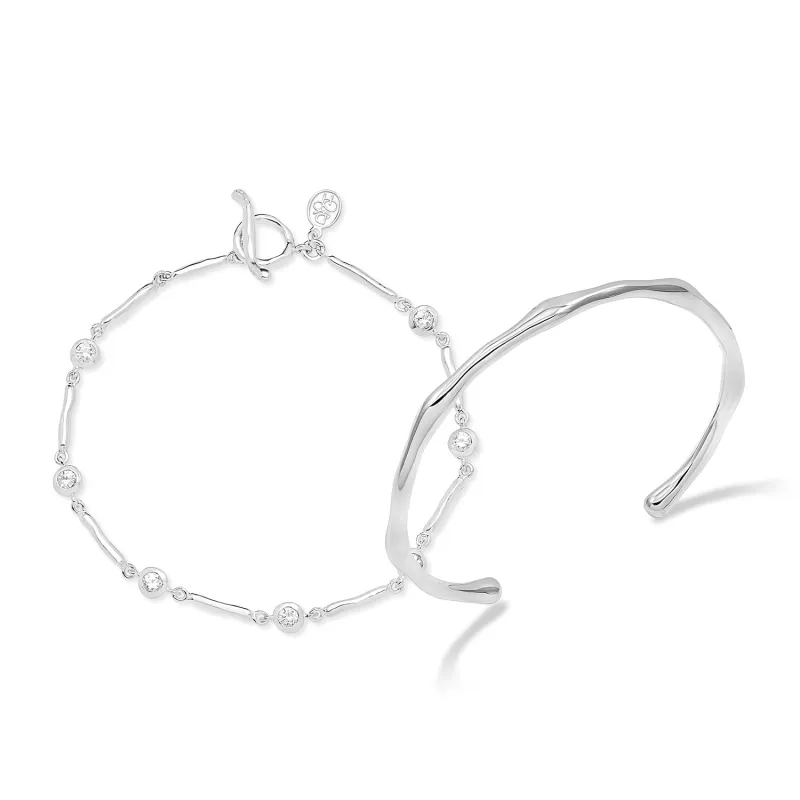 Sapphire Dewdrop & Waterfall Bracelet Set sold by Dower & Hall