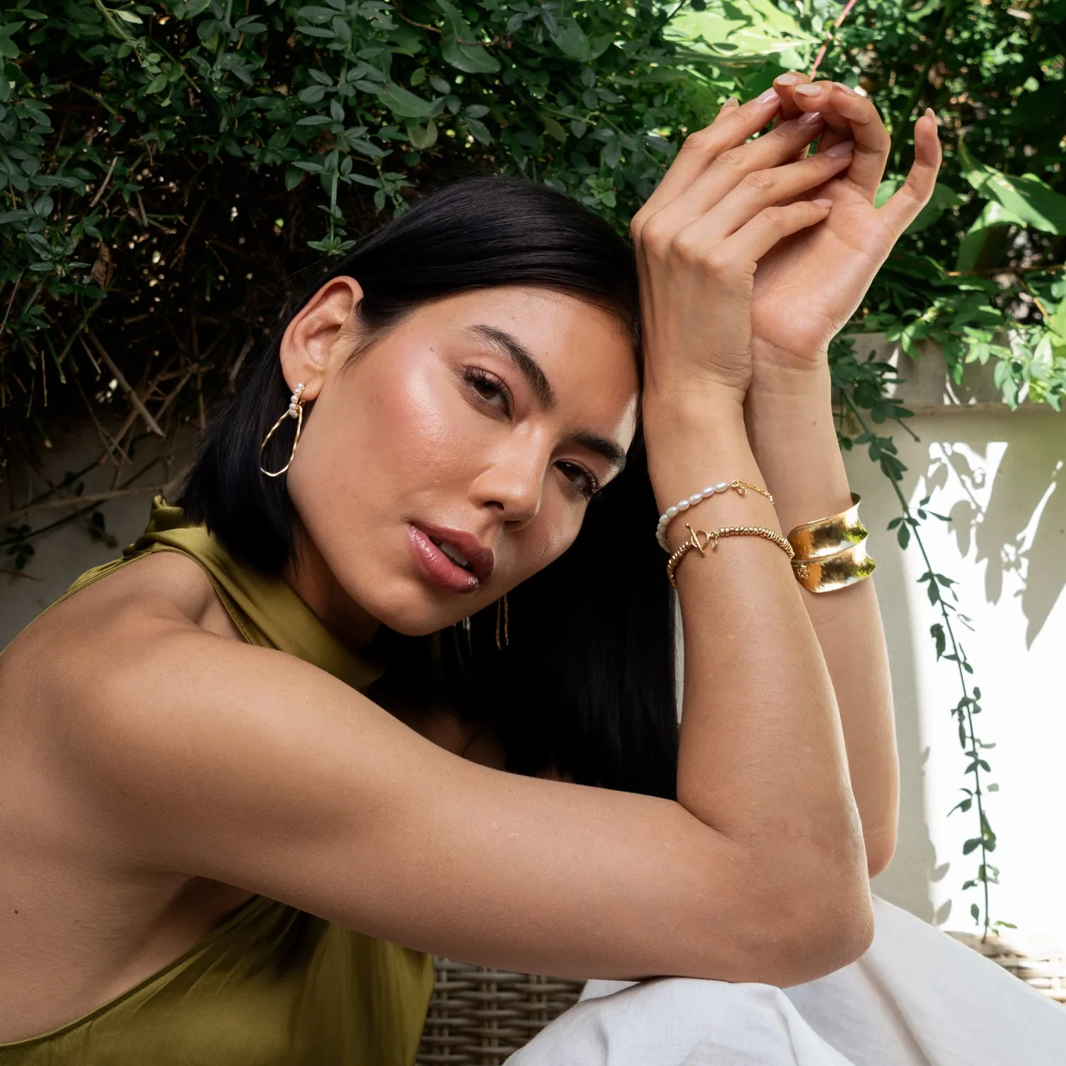 Nomad Nuggets & Pearl Bracelet Stack sold by Dower & Hall product image thumbnail 3