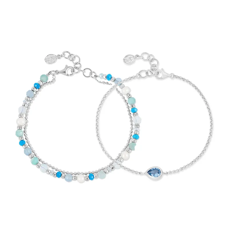 Serenity Bracelet Stack sold by Dower & Hall