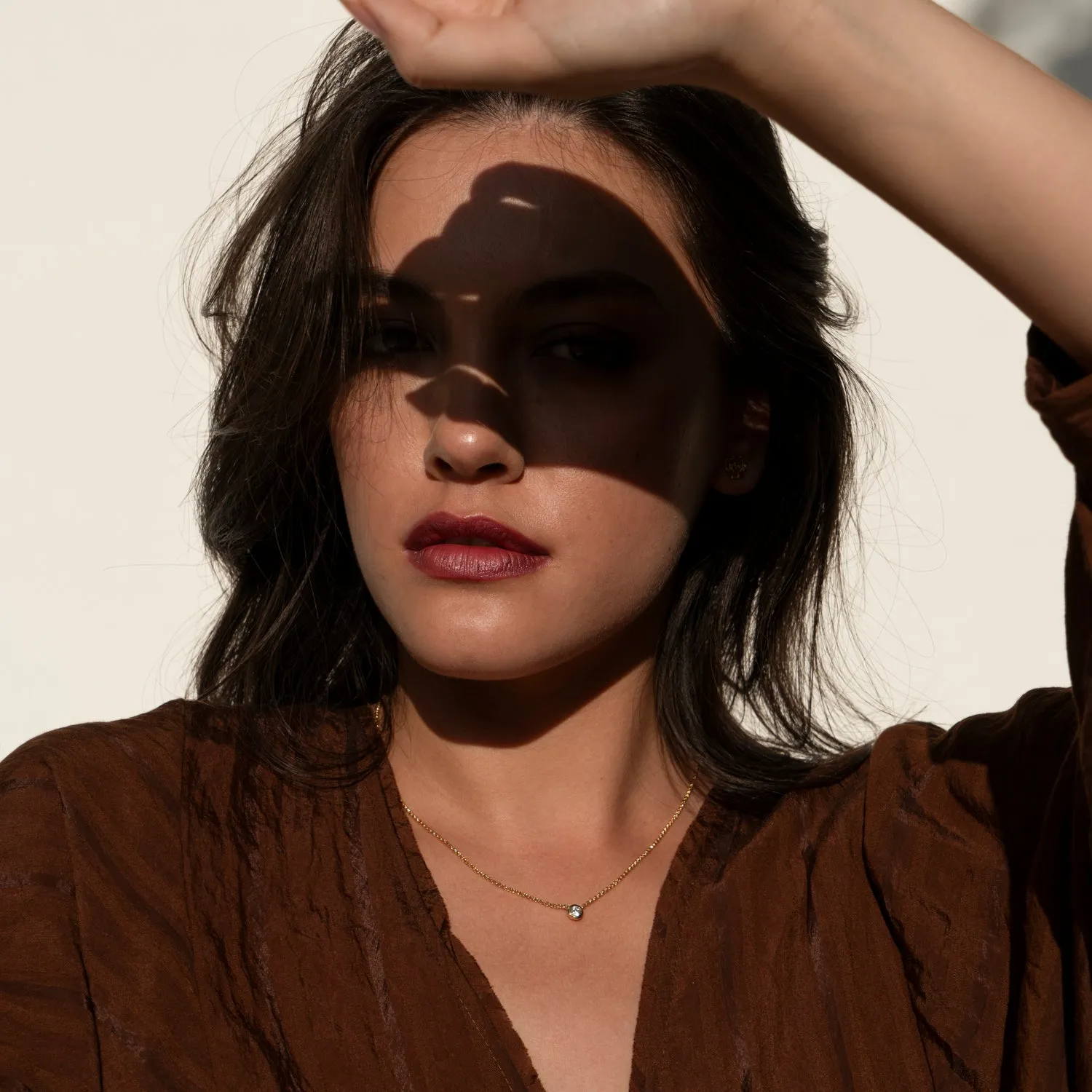 White Sapphire Dewdrop Necklace and Bracelet Set sold by Dower & Hall product image thumbnail 3