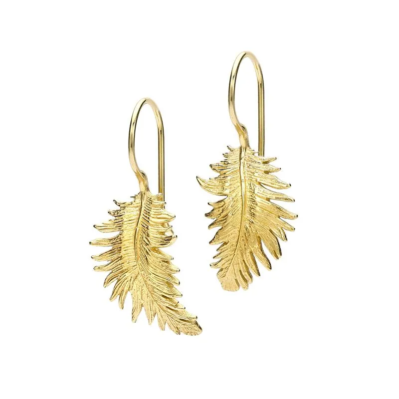 Feather Drop Earrings sold by Dower & Hall