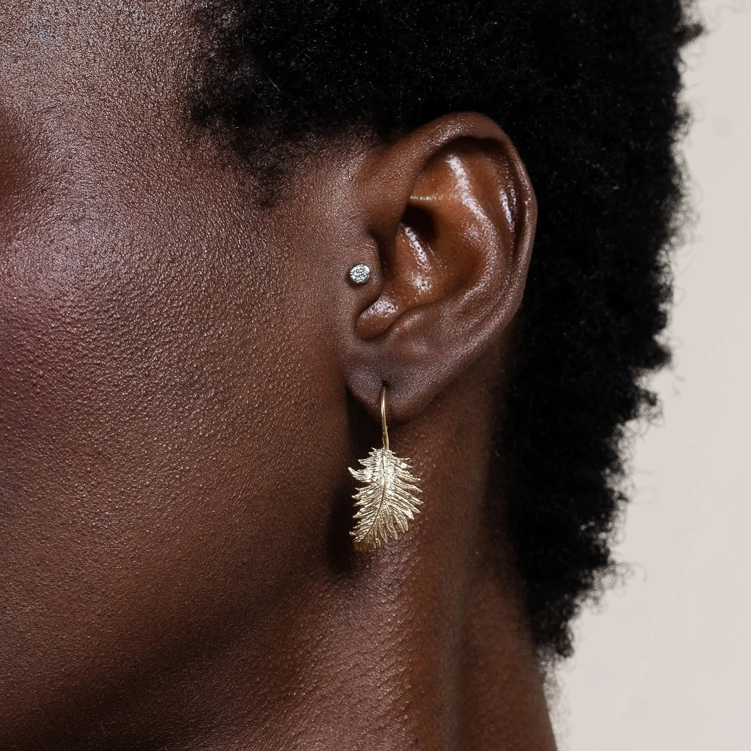 Feather Drop Earrings sold by Dower & Hall product image thumbnail 2