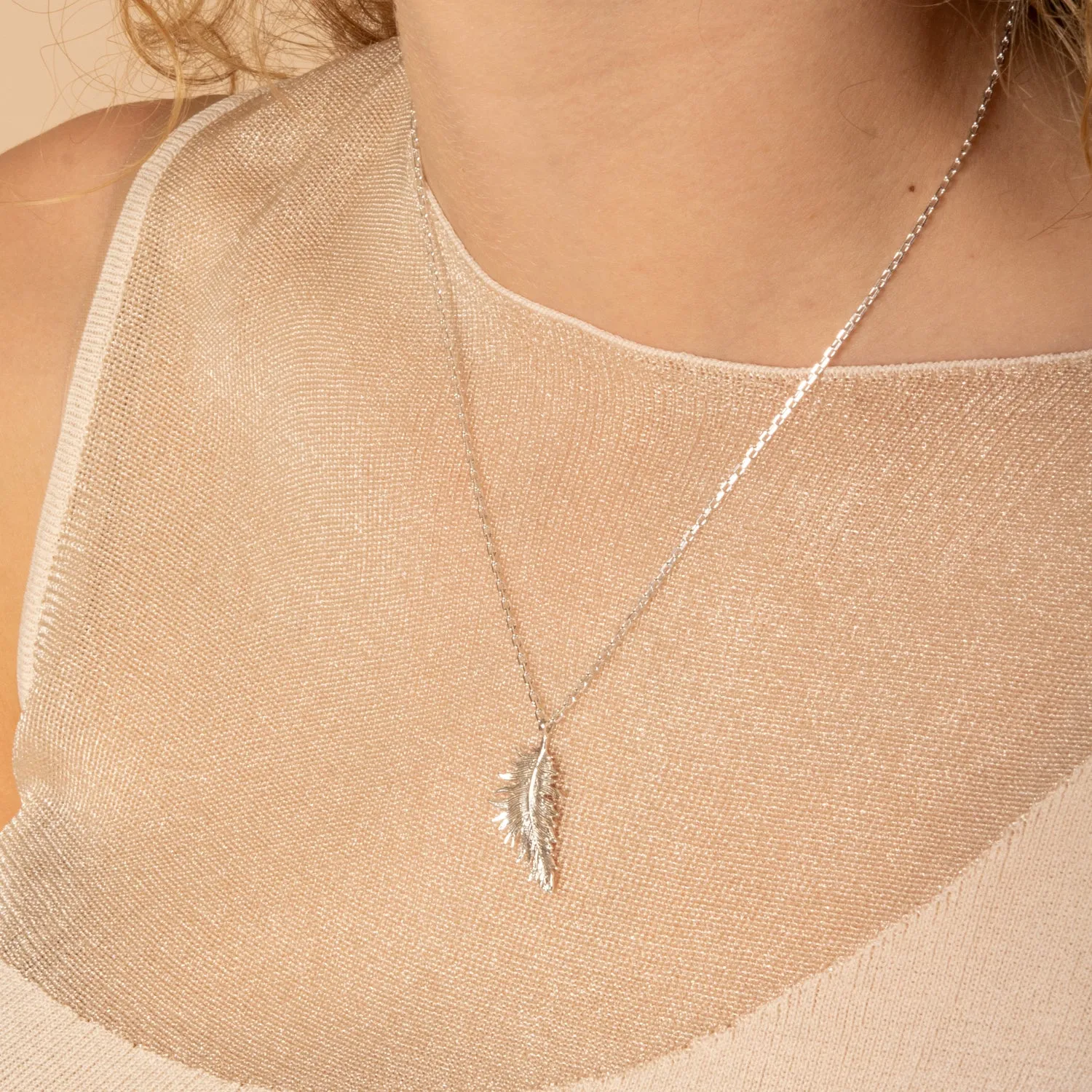 Medium Feather Pendant sold by Dower & Hall product image thumbnail 3