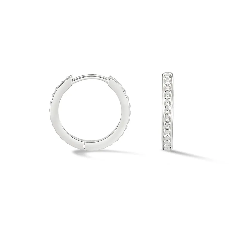 Medium Dotty Flat Edge Hoop sold by Dower & Hall
