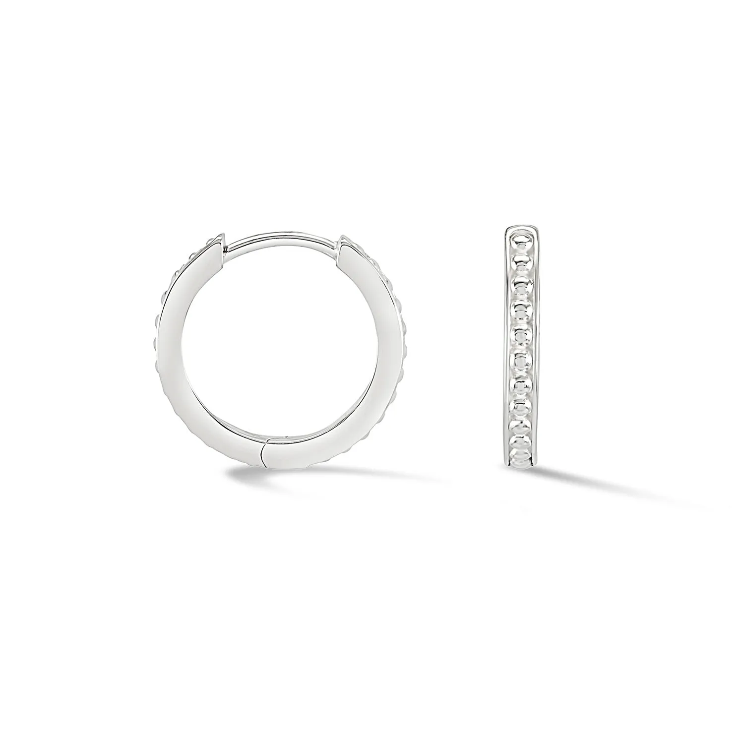 Medium Dotty Flat Edge Hoop sold by Dower & Hall