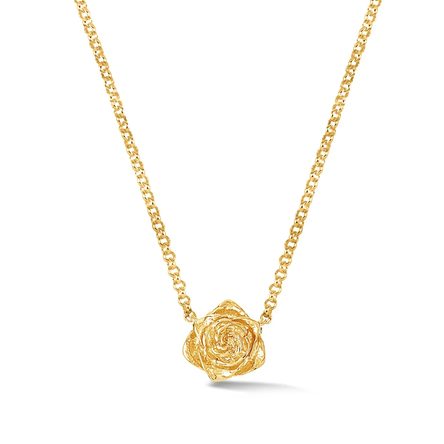 Wild Rose Single Bloom Pendant sold by Dower & Hall