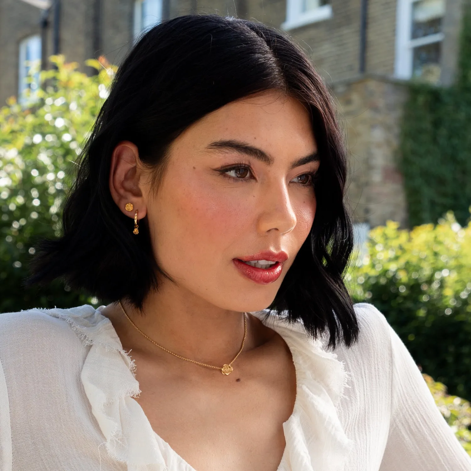 Wild Rose Single Bloom Pendant sold by Dower & Hall product image thumbnail 2