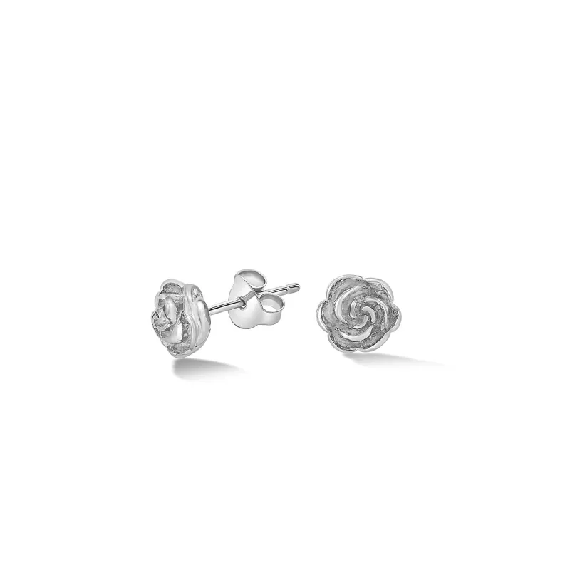 Medium Wild Rose Studs sold by Dower & Hall