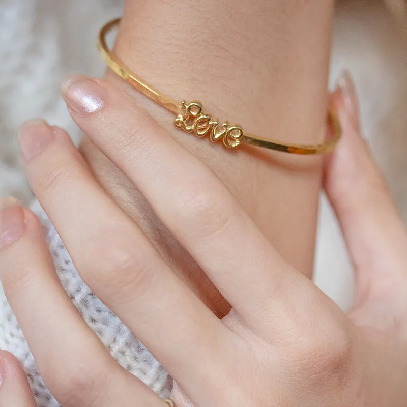 'Love' Luscious Letters Bangle sold by Dower & Hall product image thumbnail 4