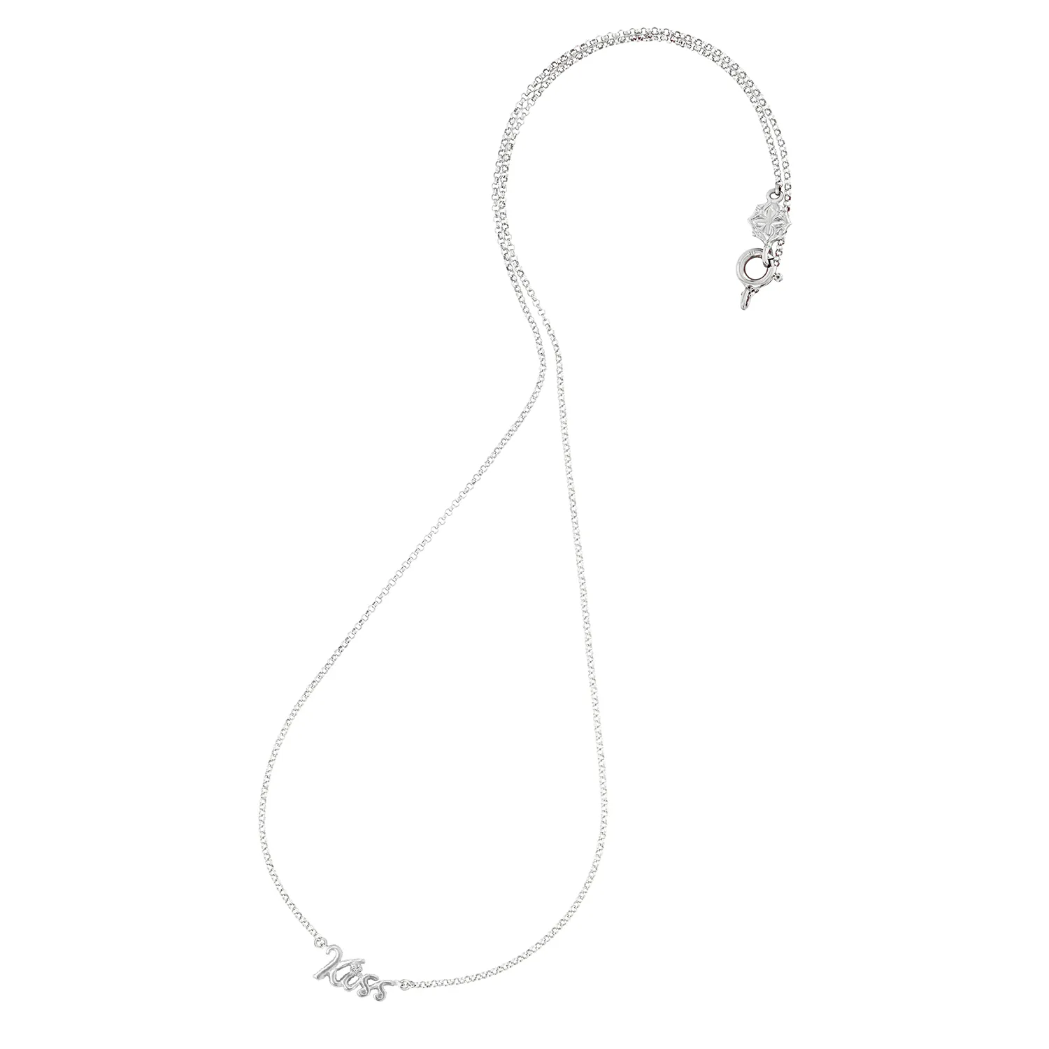 'Wish' White Sapphire Luscious Letters Pendant sold by Dower & Hall product image thumbnail 5