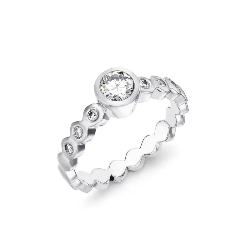 Dotty Solitaire Diamond Engagement Ring - 0.40ct sold by Dower & Hall