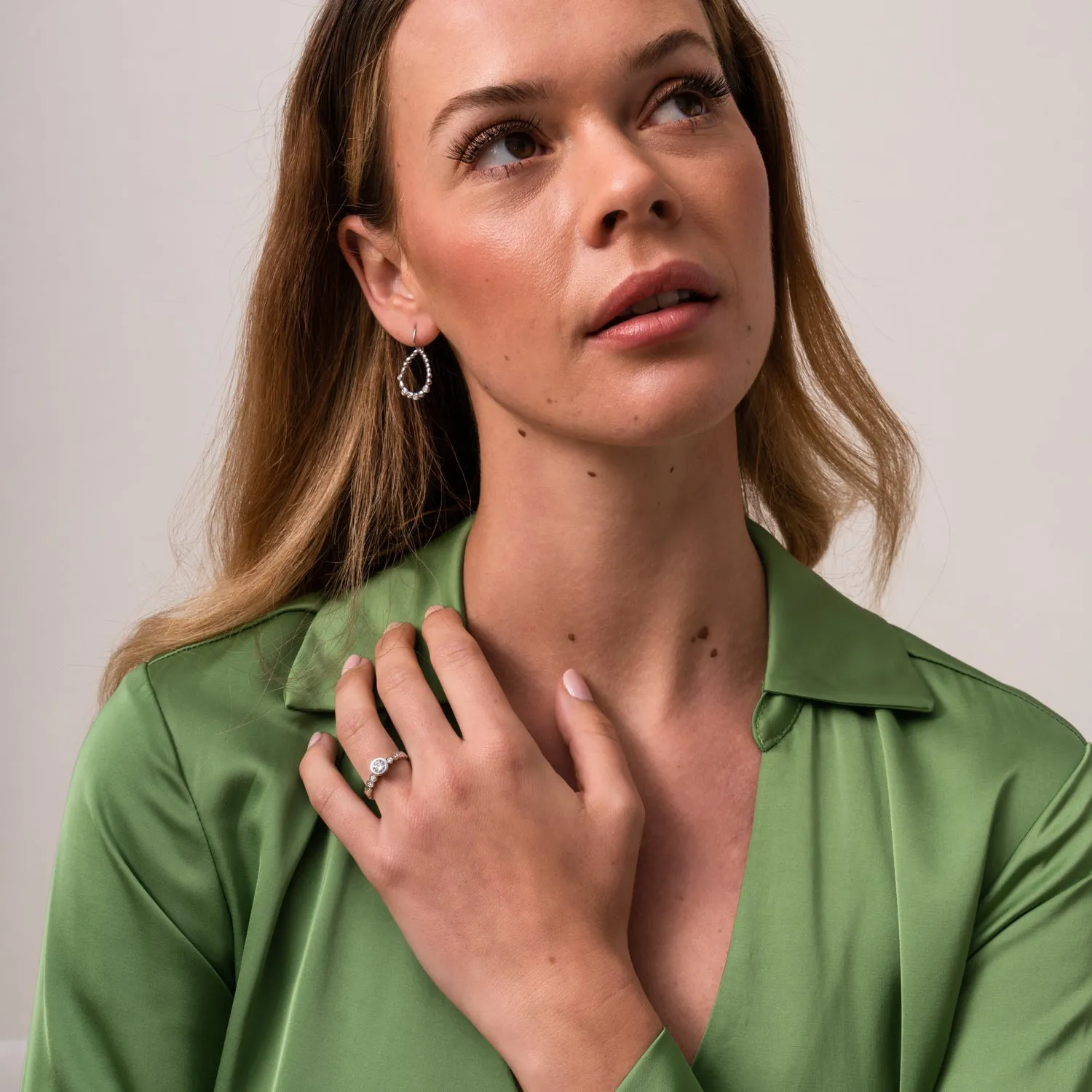 Dotty Solitaire Diamond Engagement Ring - 0.40ct sold by Dower & Hall product image thumbnail 2