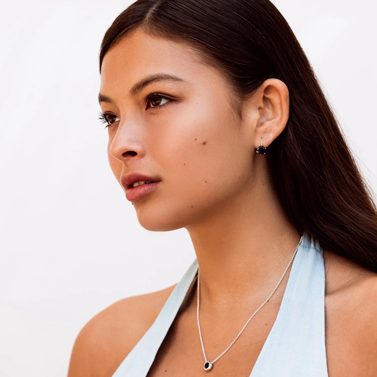 6mm Black Onyx Dewdrop Pendant sold by Dower & Hall product image thumbnail 3