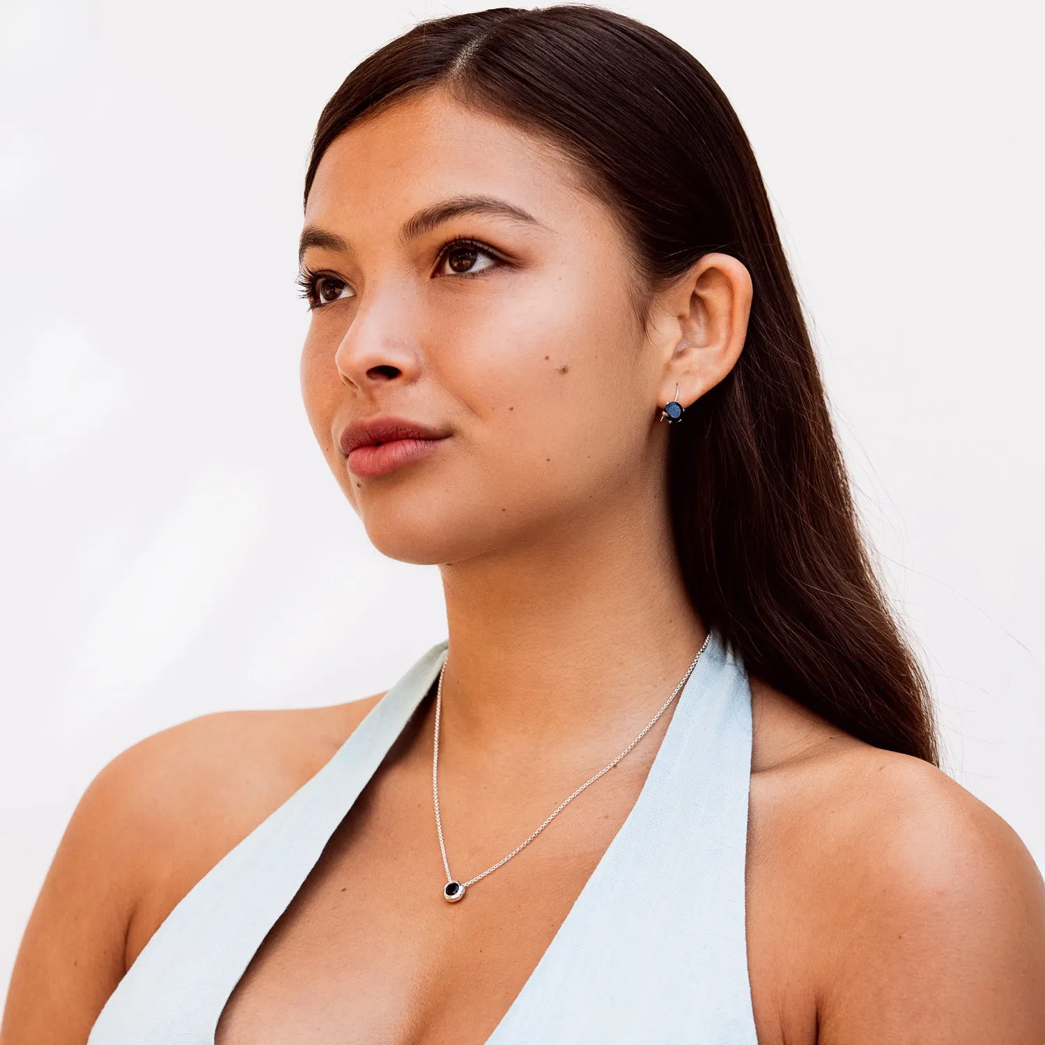 6mm Black Onyx Dewdrop Pendant sold by Dower & Hall product image thumbnail 2