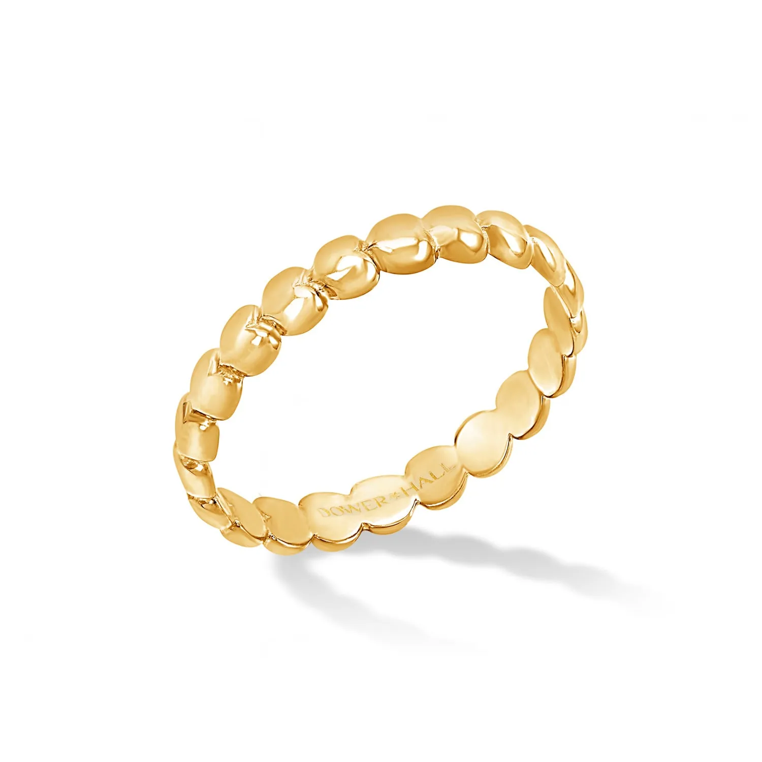 14k Gold Entwined Hearts Narrative Band sold by Dower & Hall