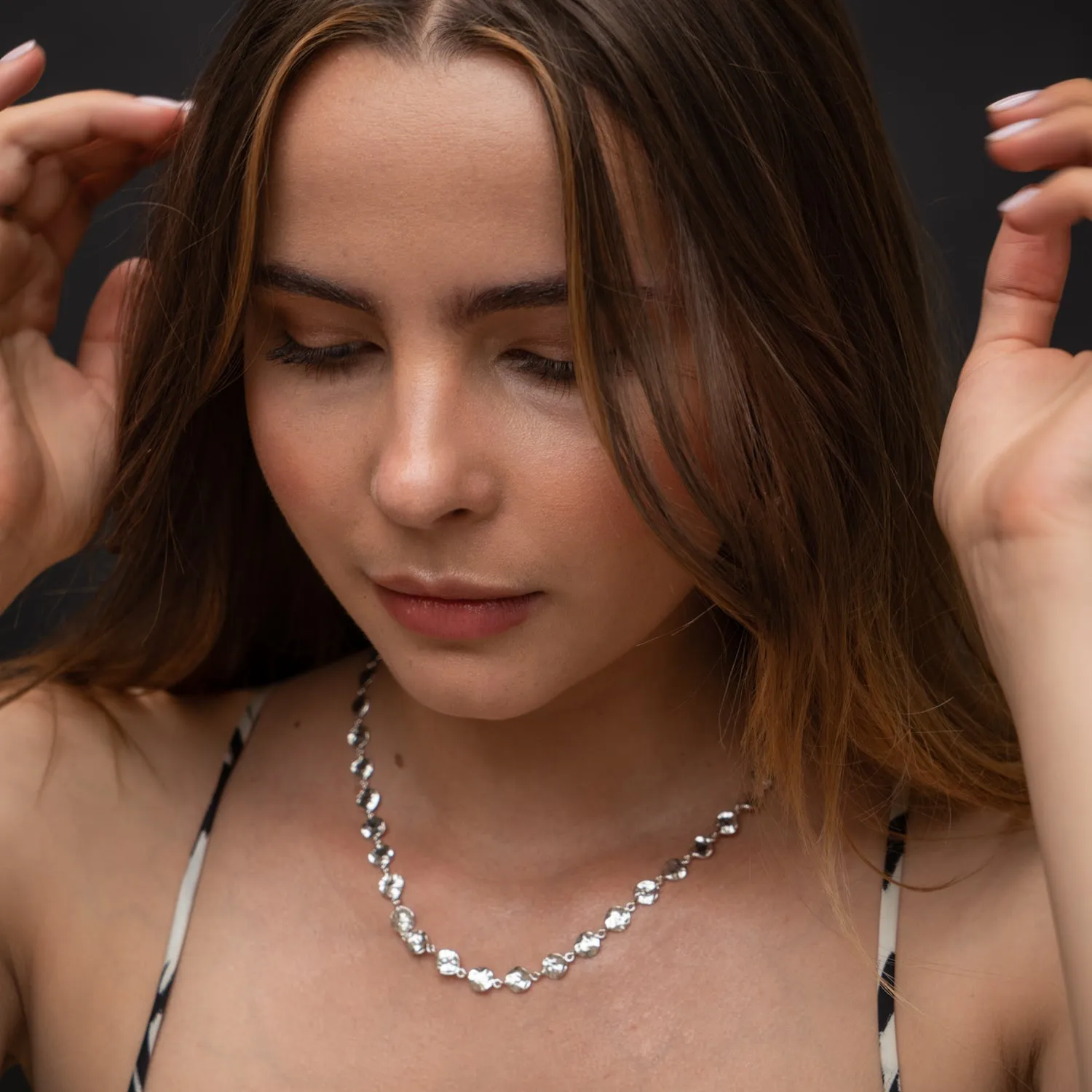 Nomad Disc Link Necklace sold by Dower & Hall product image thumbnail 4