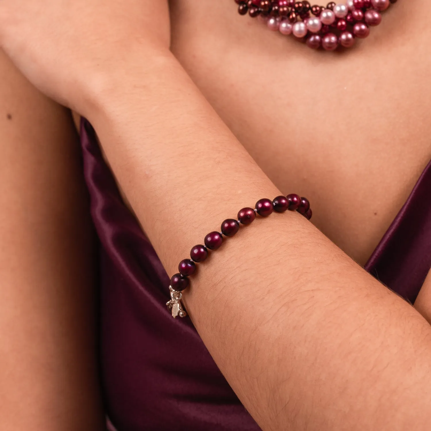 Berry Pearl Bracelet sold by Dower & Hall product image thumbnail 4