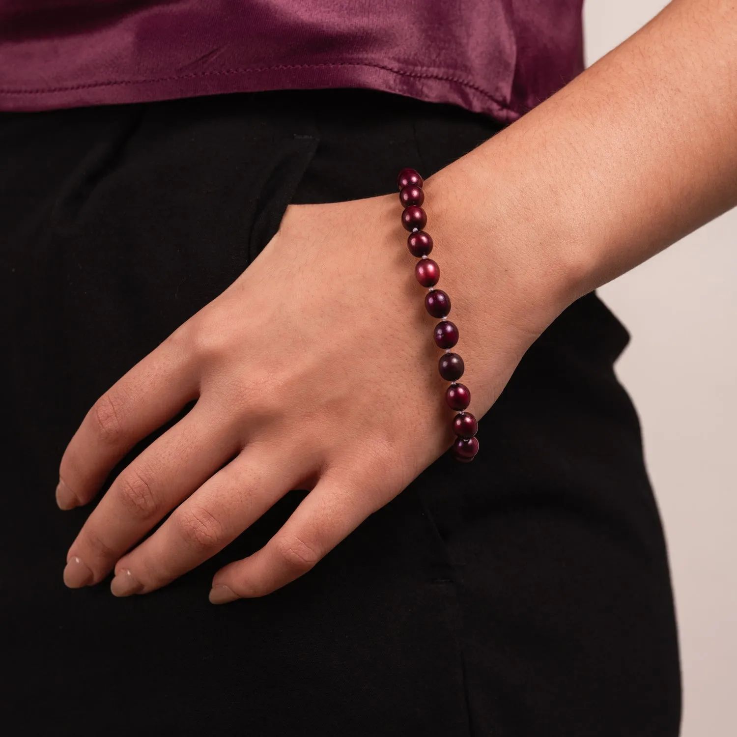 Berry Pearl Bracelet sold by Dower & Hall product image thumbnail 2