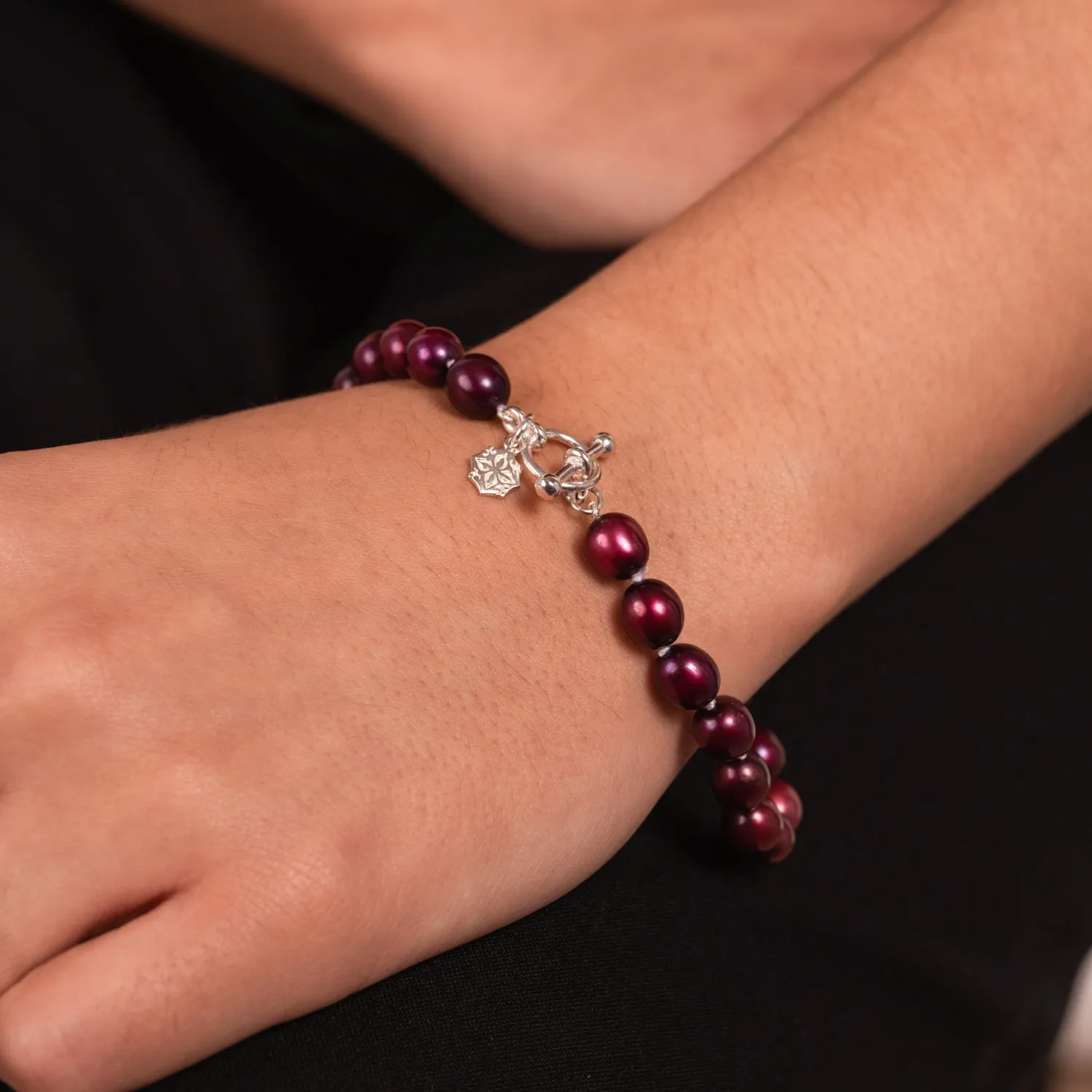 Berry Pearl Bracelet sold by Dower & Hall product image thumbnail 5