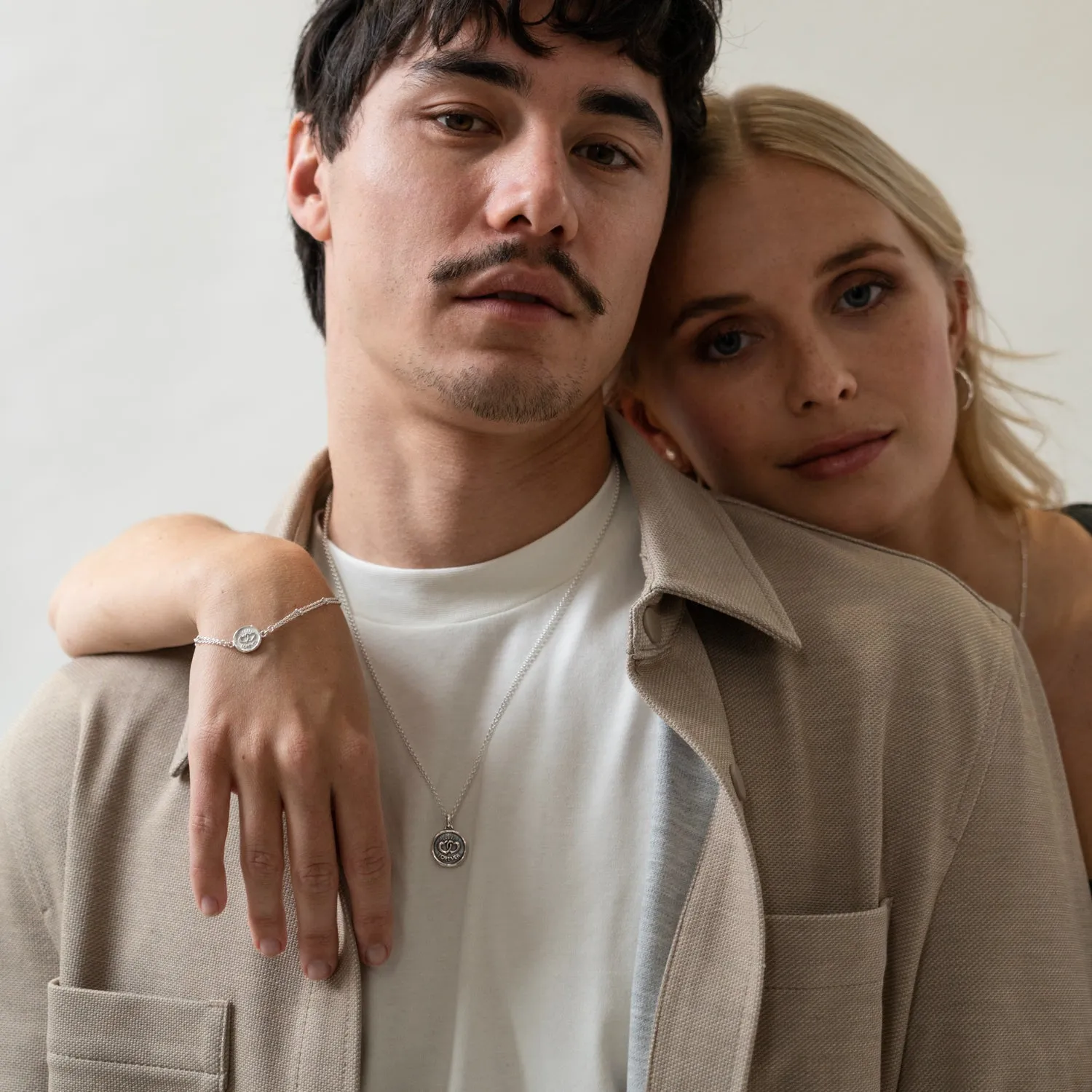 Men's Forever Hearts Talisman Necklace sold by Dower & Hall product image thumbnail 3