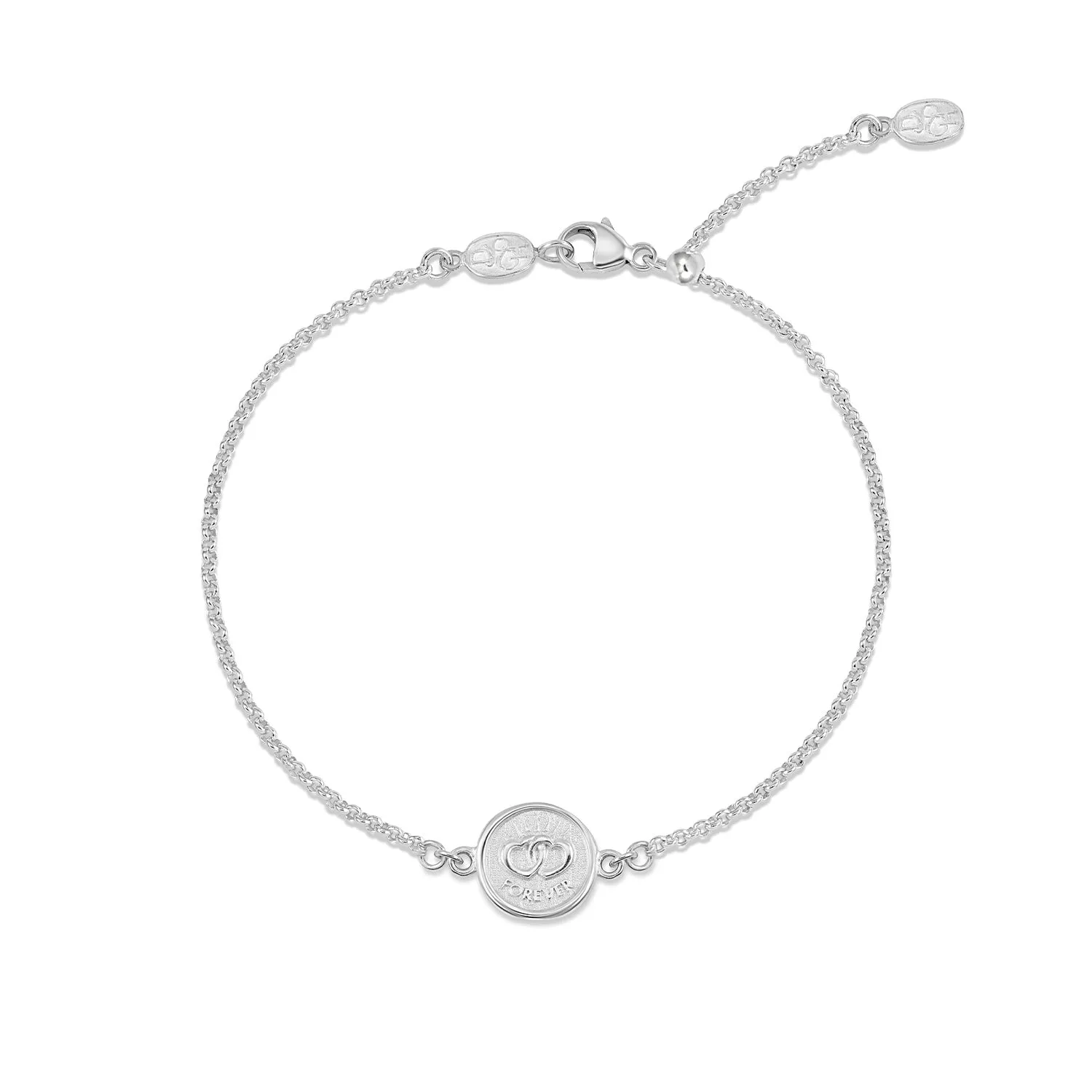 Entwined Hearts Talisman Bracelet sold by Dower & Hall