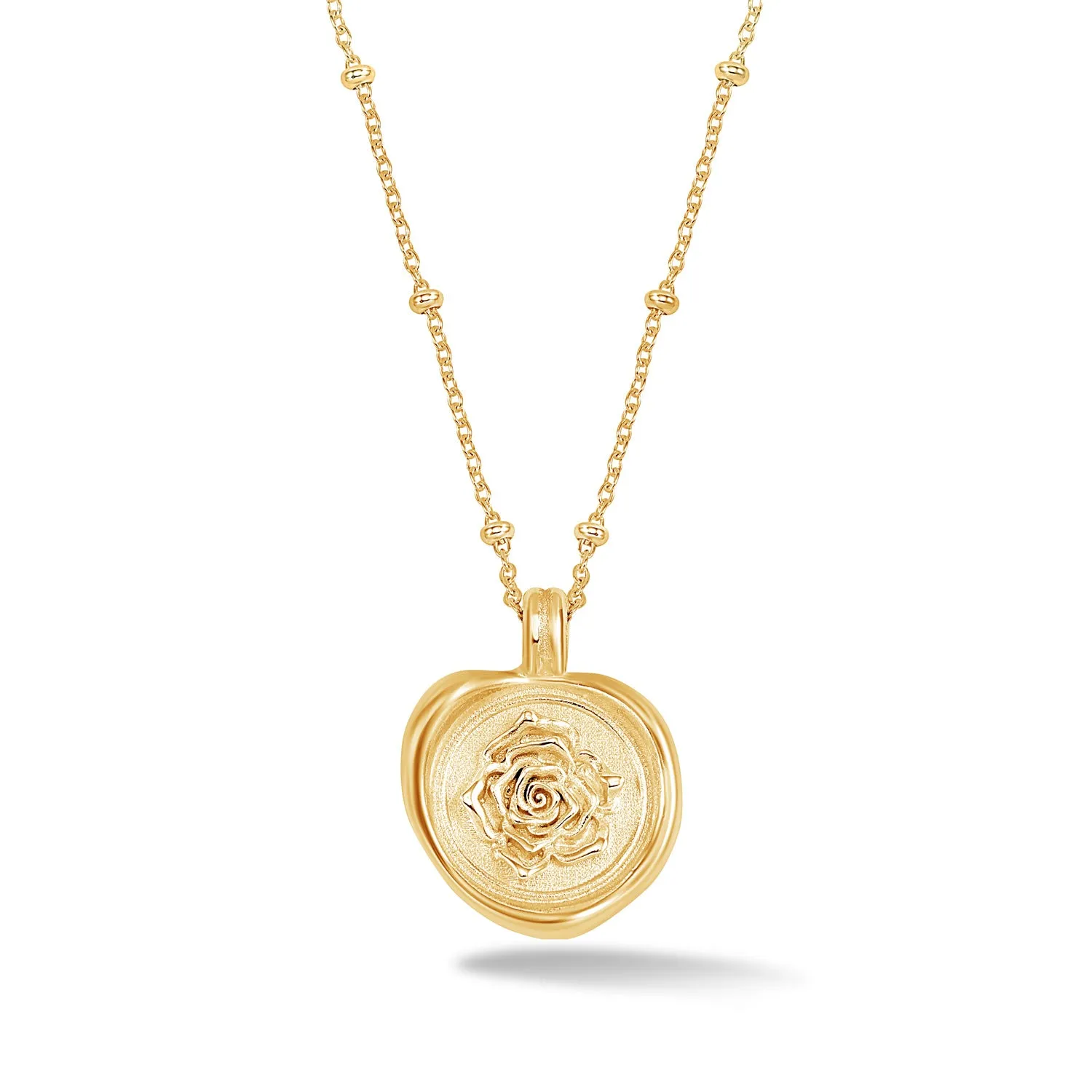 Wild Rose Talisman Necklace sold by Dower & Hall