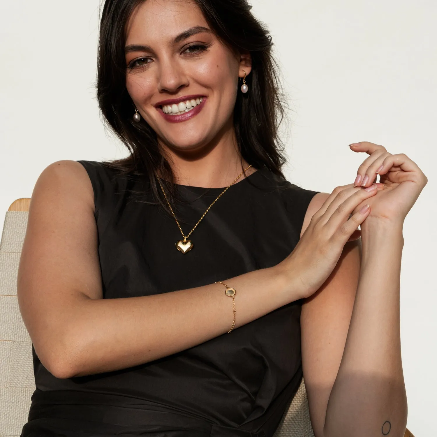 Engravable Disc Talisman Bracelet sold by Dower & Hall product image thumbnail 5