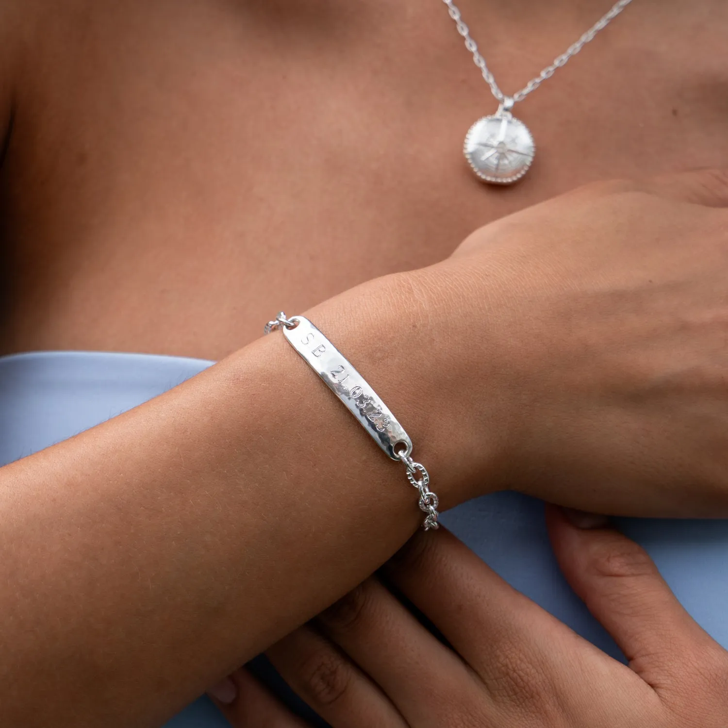 Engravable Nomad ID Bar Bracelet sold by Dower & Hall product image thumbnail 3