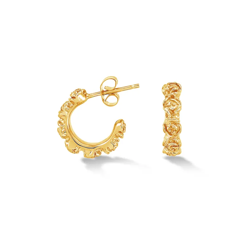 Wild Rose Hoops sold by Dower & Hall