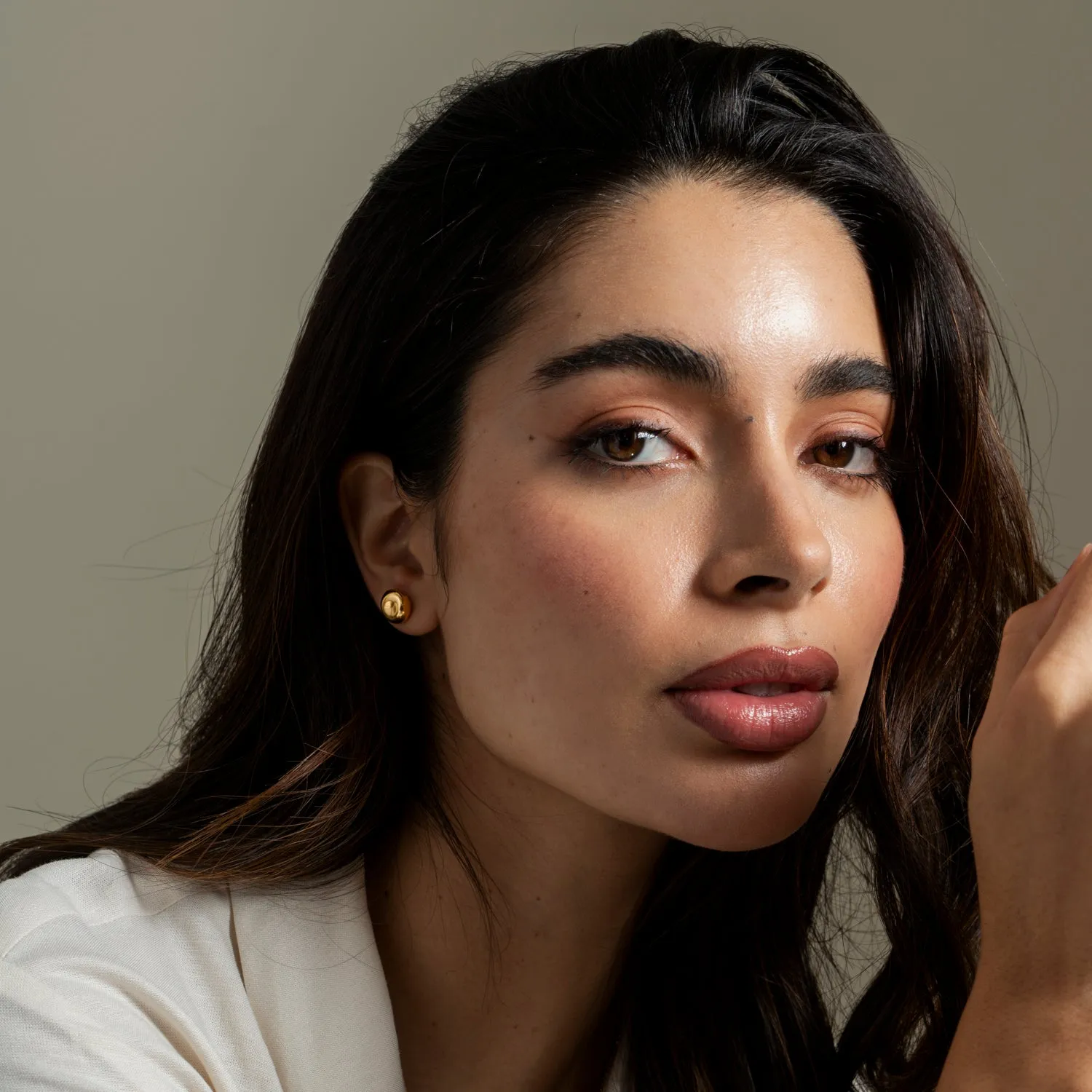 Round Pebble Studs sold by Dower & Hall product image thumbnail 3