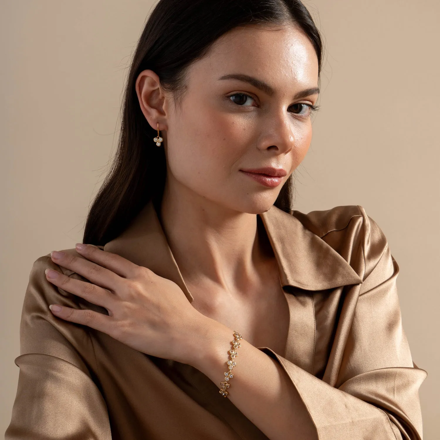 'Ice' Trio Array Line Bracelet sold by Dower & Hall product image thumbnail 5